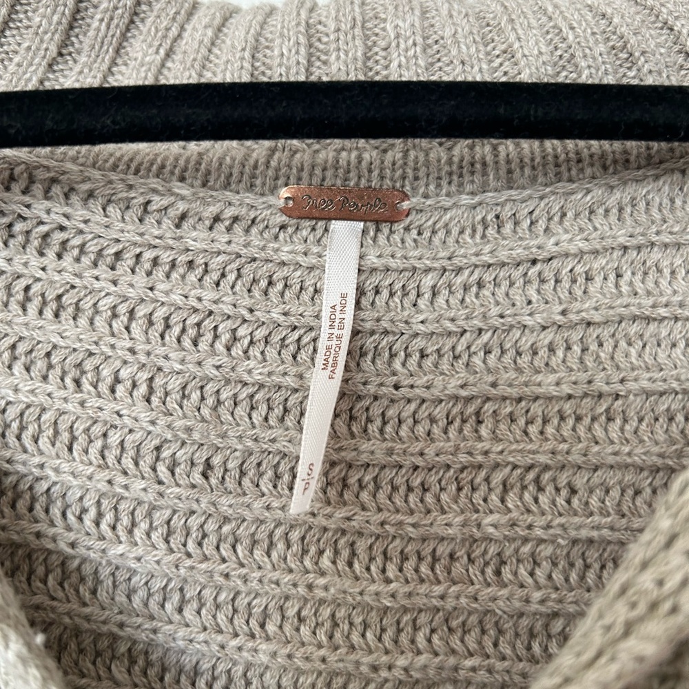 Free People Marlie Pullover - Oversized, Taupe/Beige/Grey - Picture 5 of 6